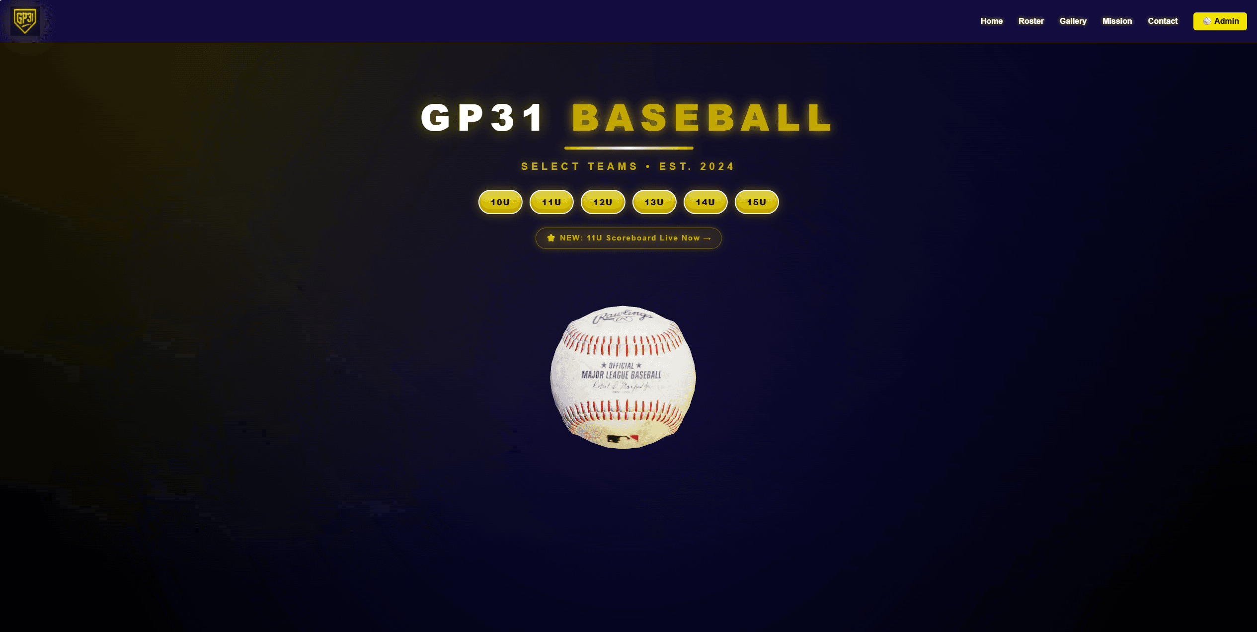 GP31 Baseball Website